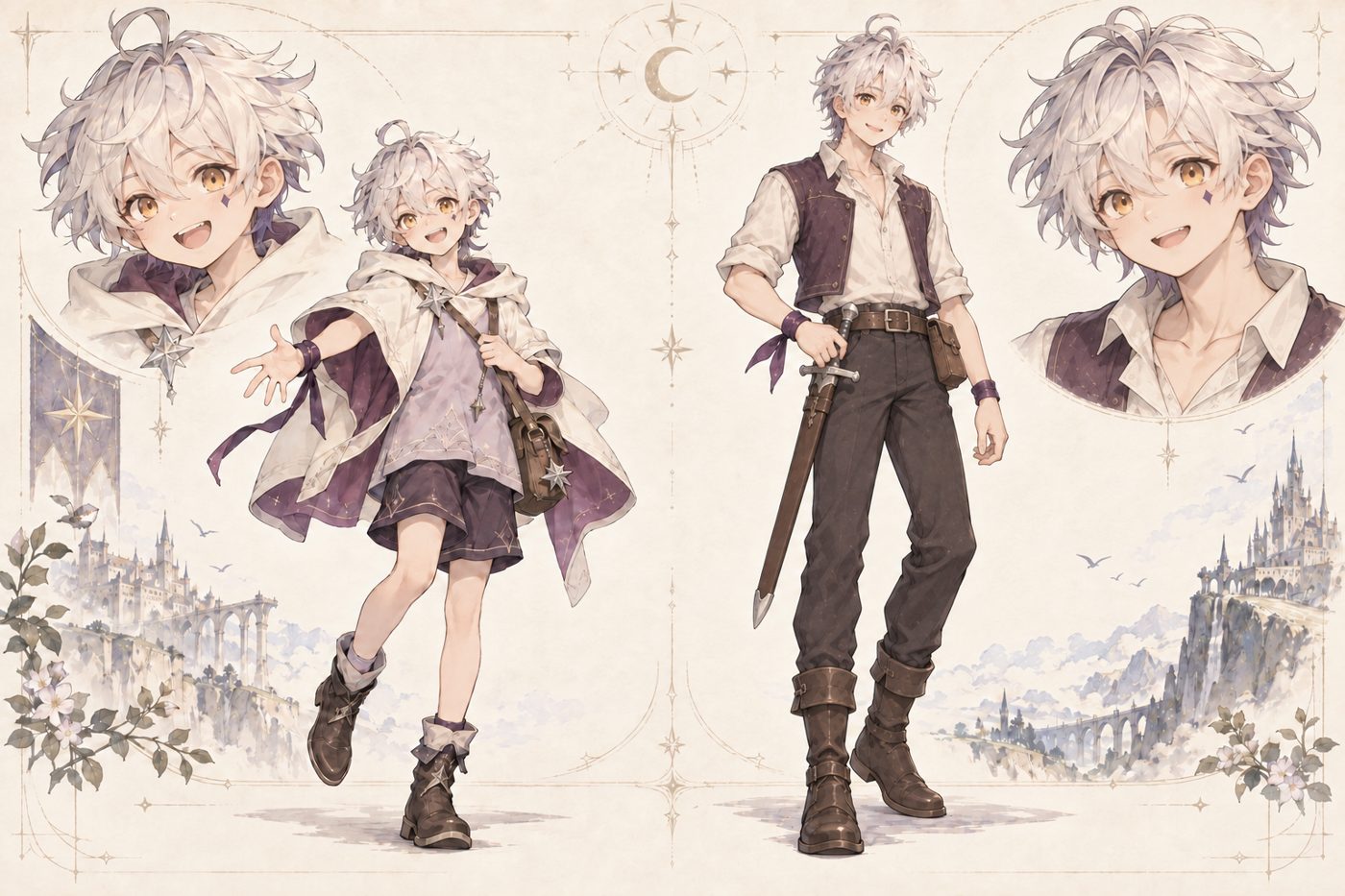 主人公レインのキャラクターデザイン